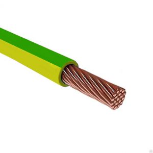 Провод ПуГВ (ПВ3)-  4,0мм2  желто-зеленый PE