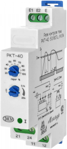 Реле контроля тока РКТ-40 контроль токов 0 - 1 А или 0 - 5 А время срабатывания 0,1-20с