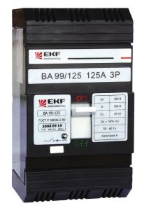 Автоматический выключатель ВА-99 125/12,5А 3P 25кА EKF PROxima
