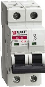 Автоматический выключатель ВА-63, 2P 20А (C) 10kA EKF