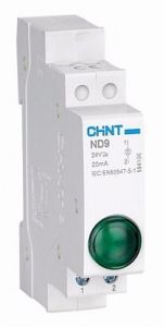 Индикатор ND9-1/g зеленый, AC/DC24В (LED) (CHINT)