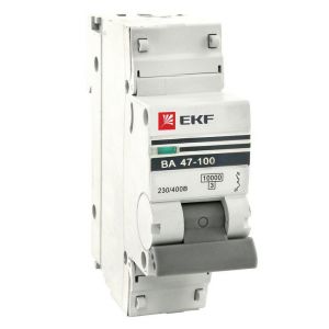 Автоматический выключатель 1P 25А (C) 10kA ВА 47-100 EKF PROxima