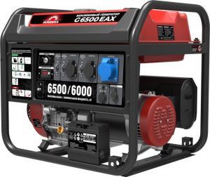 Генератор бензиновый  G6500EAX  (6,5кВт, 1ф, электростартер)
