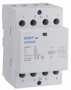 Контактор модульный NCH8-63/20 63A 2НО AC24В 50Гц (R) (CHINT)