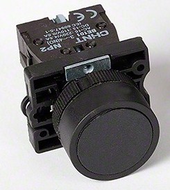 Кнопка управления NP2-EA25 без подсветки черная 1НО+1НЗ IP40 (CHINT)
